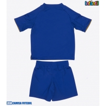 Camisa de Futebol Leicester City Equipamento Principal Infantil 2025-26 Manga Curta (+ Calças curtas)